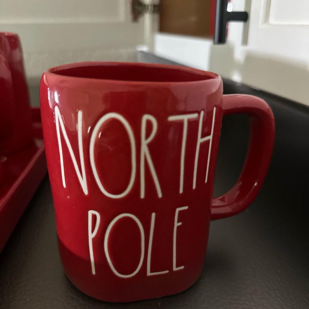 Rae Dunn North Pole Red Mug